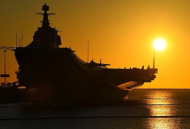 A powerful Chinese Navy carrier group monitored by JMSDF near Okinawa