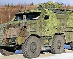 Czech TITUS 6x6 armoured vehicles are now also part of the Multinational Battle Group Slovakia