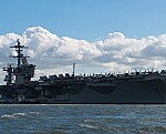 USS Theodore Roosevelt arrives in South Korea amid heightened tensions with North Korea