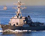 U.S. Navy destroyer Mason comes to the rescue of stricken commercial ship in the Red Sea